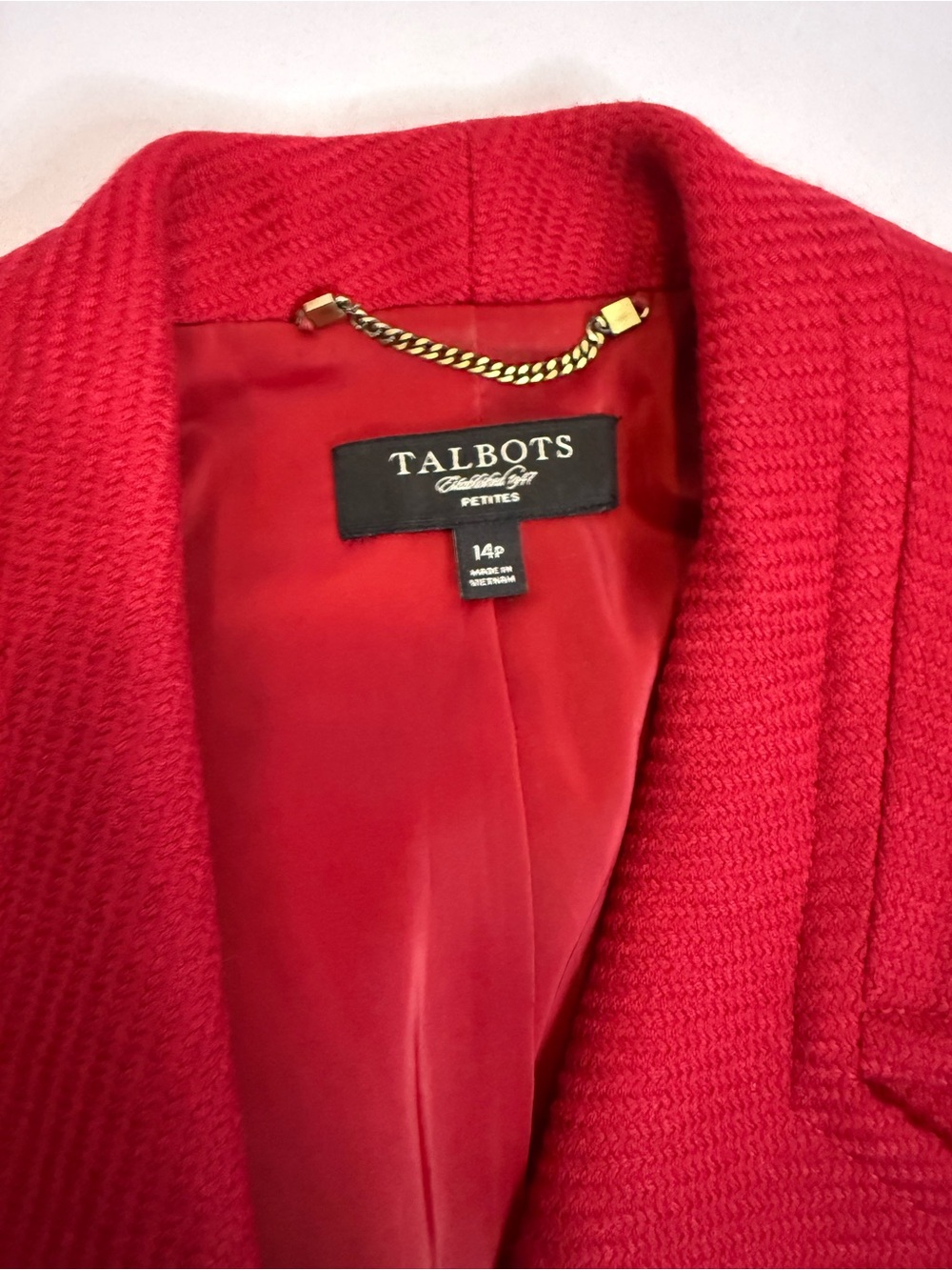Talbots Red Women's Single-Button Jacket - Picture 4 of 6